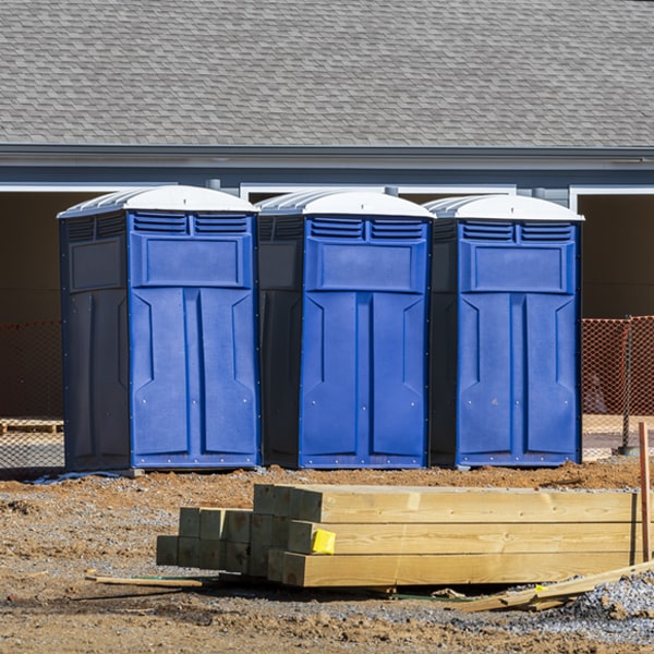 is there a specific order in which to place multiple portable restrooms in Plainville NY